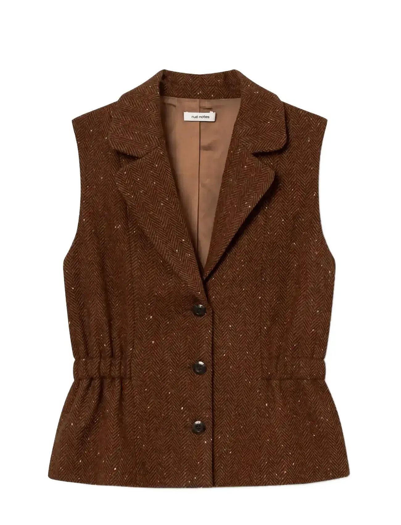 nué notes Ansel Vest, 42, Brown, Veste > Strikkede Veste, Dame