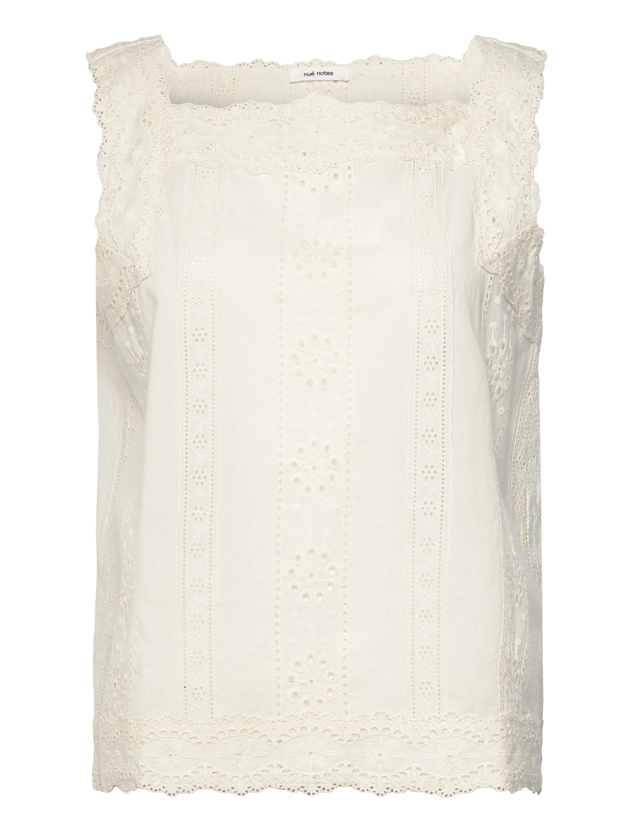 nué notes Puerto Paez Top, 40, Cream, T-Shirts & Toppe > Uden Ærmer, Dame
