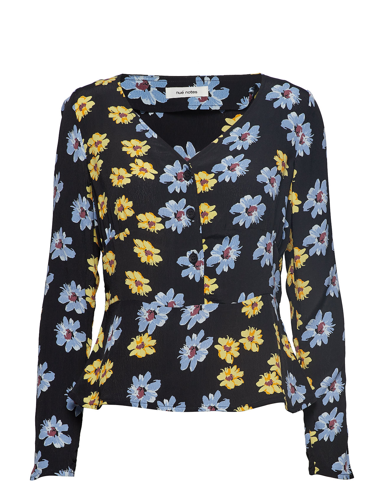 Jeanne Shirt Blouse Lange Mouwen Blauw Nue Notes nue notes kopen in de aanbieding Jeanne Shirt Blouse Lange Mouwen Blauw Nue Notes nue notes kopen in de aanbieding