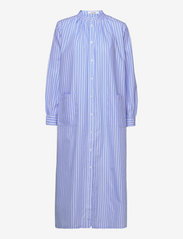 nué notes - Mallian Dress - skjortekjoler - blue stripe - 0