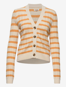 Loretta Cardigan - cardigans - orange stripe