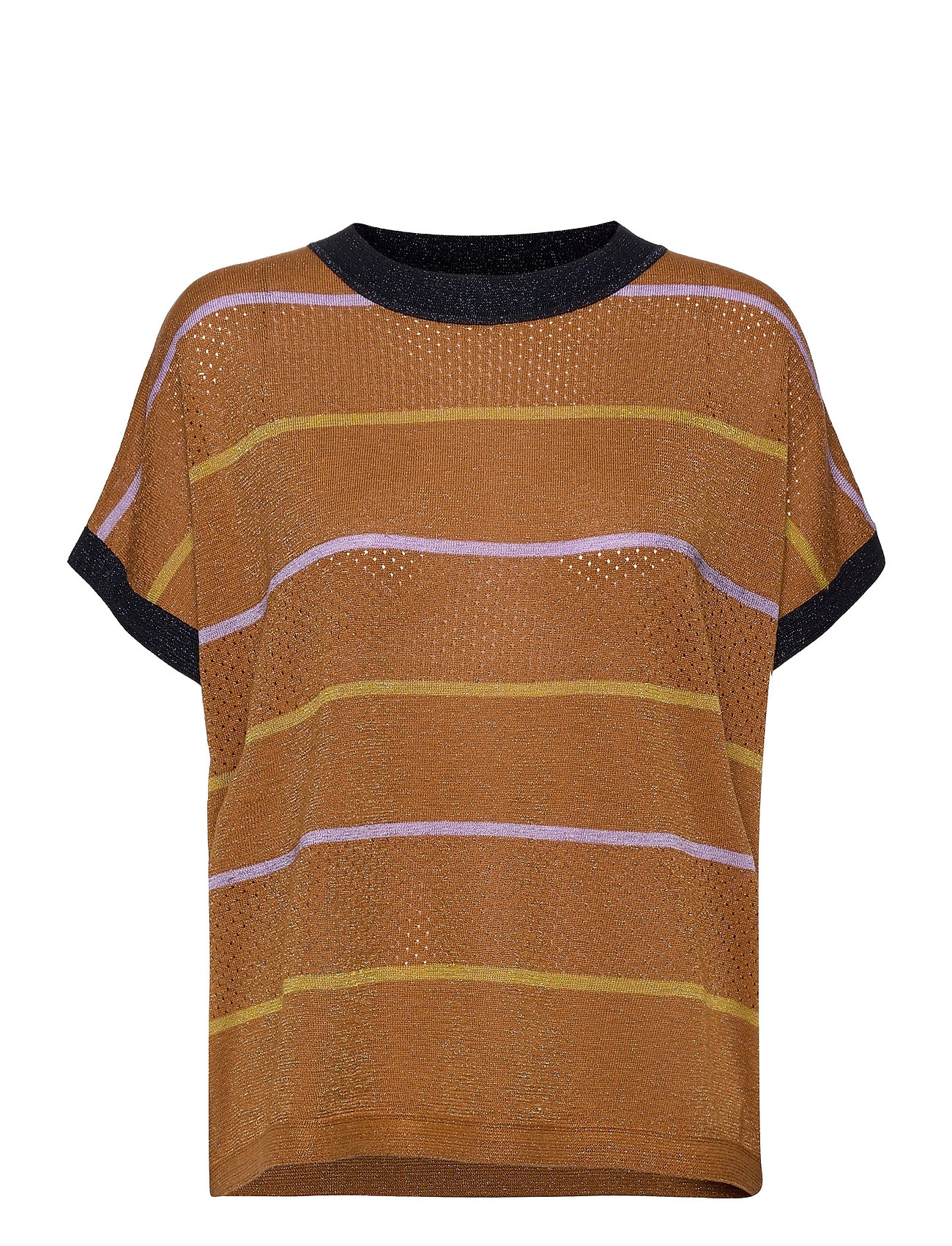Nucarwen Darlene T-shirts & Tops Knitted T-shirts/tops Ruskea Nümph