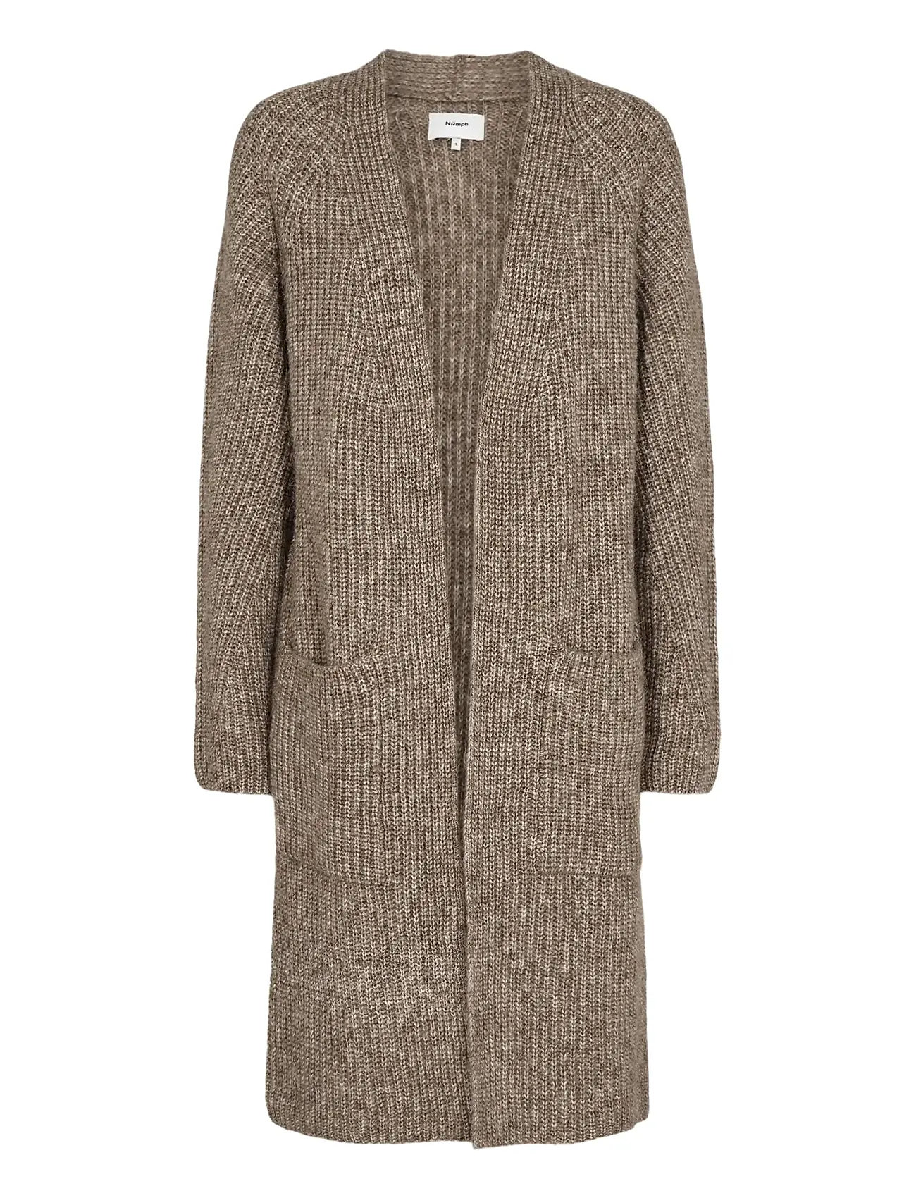 NÜMPH Nuzindi Long Cardigan Braun - XL - Damen