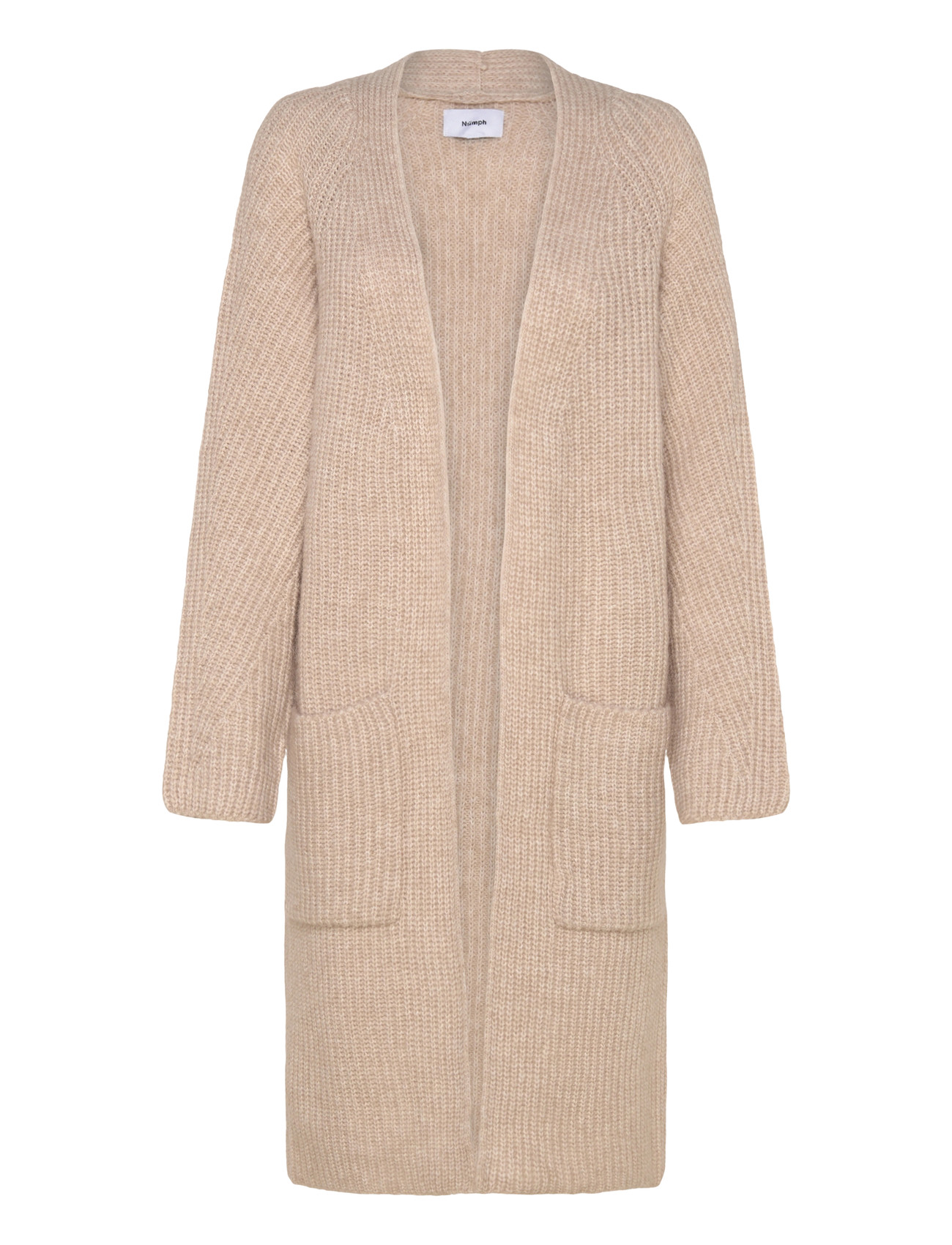 NÜMPH Nuzindi Long Cardigan Beige - XS - Damen