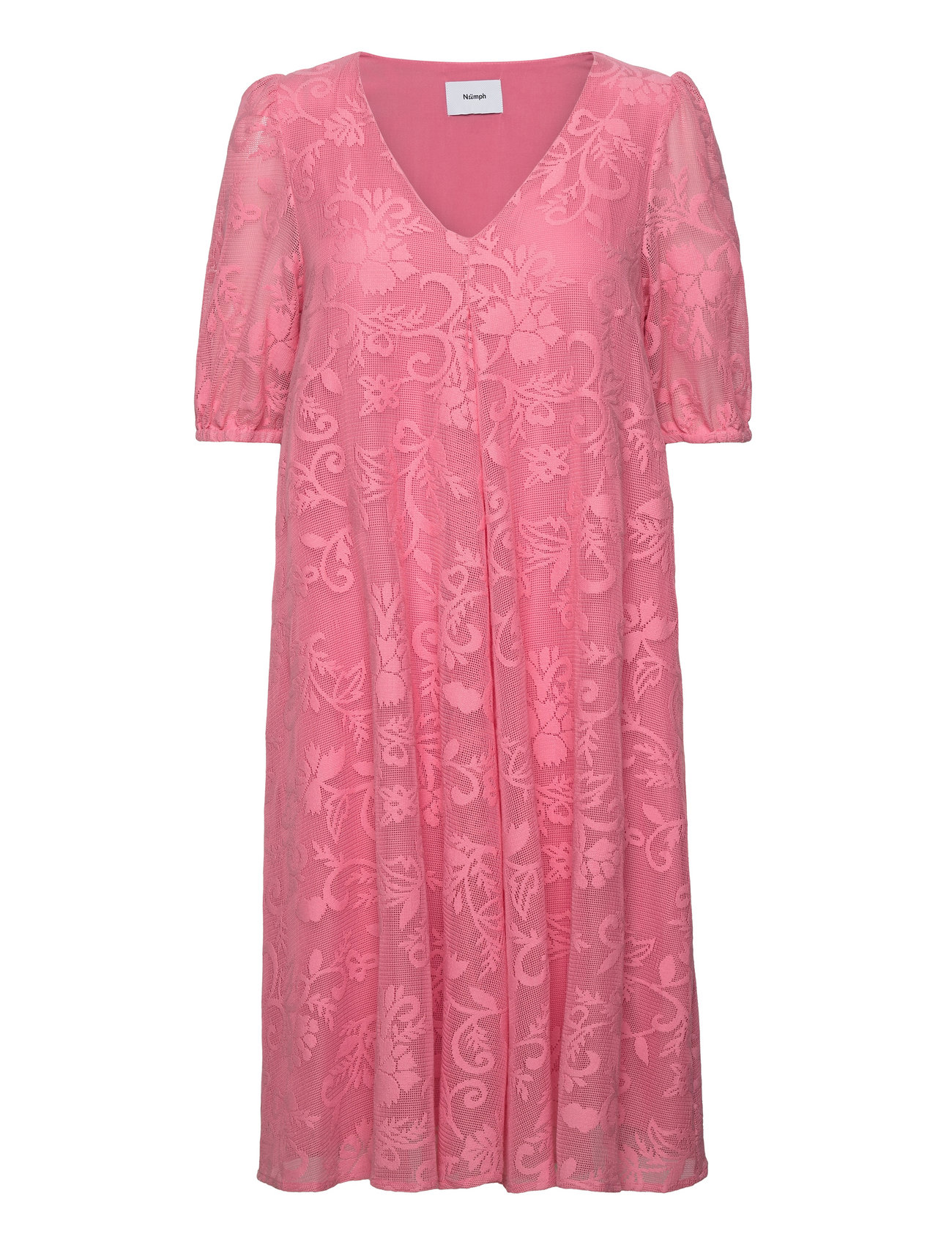Nuryle Dress Knælang Kjole Pink Nümph