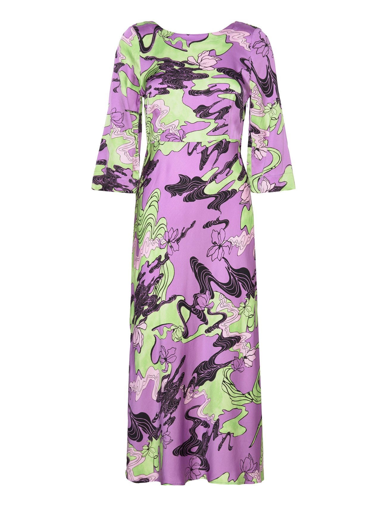 Nuwanda Dress Knælang Kjole Purple Nümph
