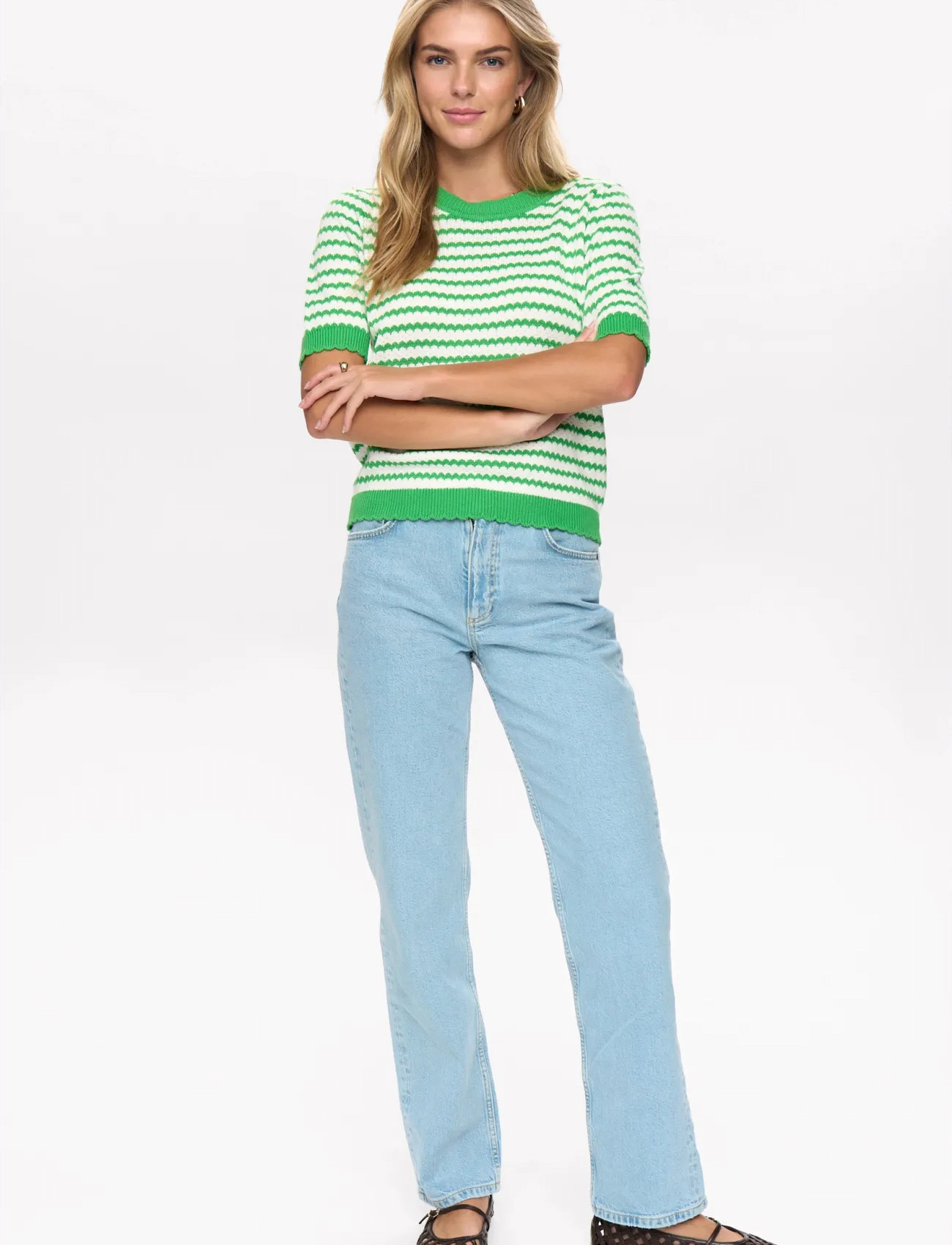 Nümph Numari Pullover, S, Green, Strik > Trøjer, Dame