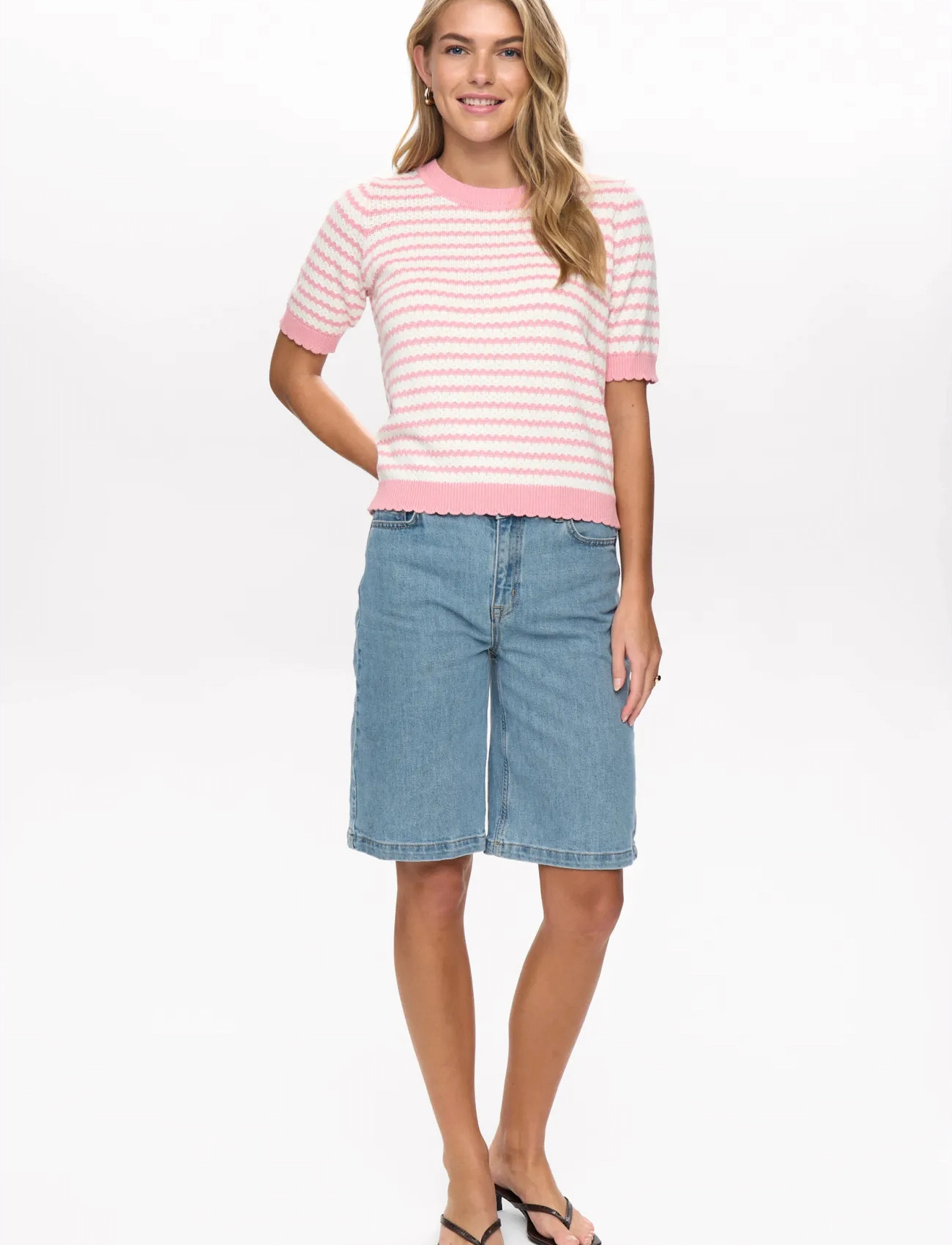 Nümph Numari Pullover, M, Pink, Strik > Trøjer, Dame