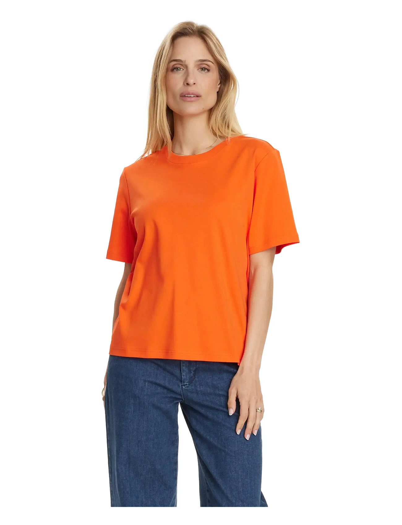 Nümph Nufira T-Shirt, XXL, Orange, T-Shirts & Toppe > Kortærmede, Dame