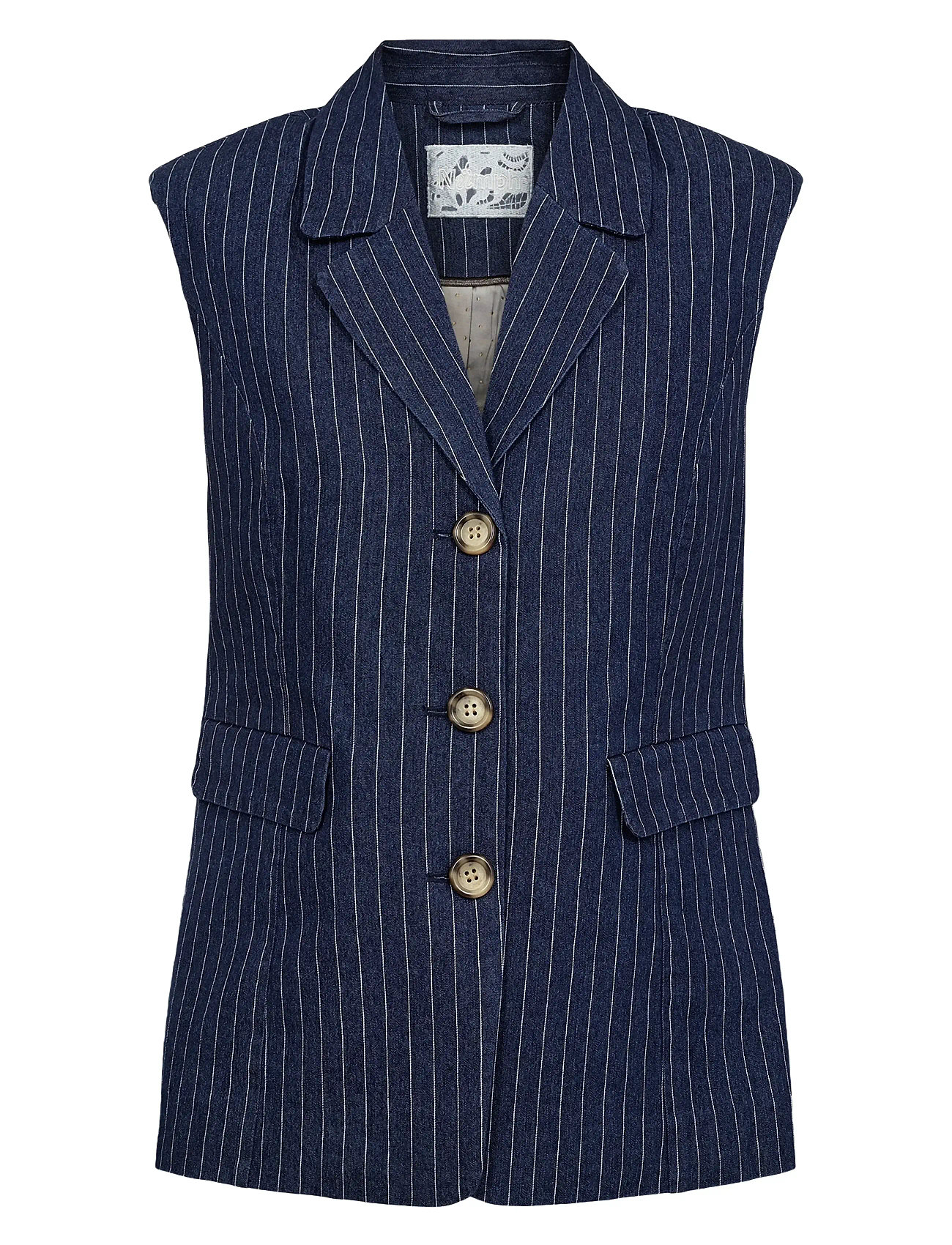 Nümph Nuvibeke Vest, 34, Navy, Veste > Denim Veste, Dame