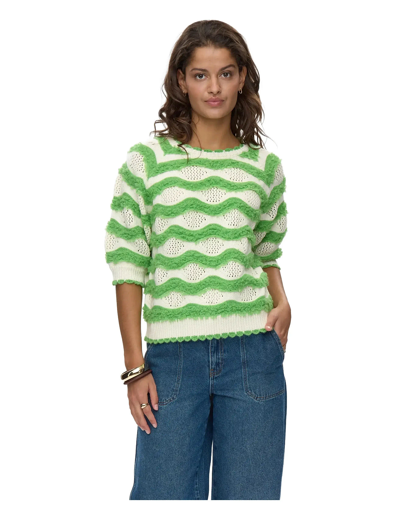NÜMPH Nukirilla Pullover Grün - S - Damen