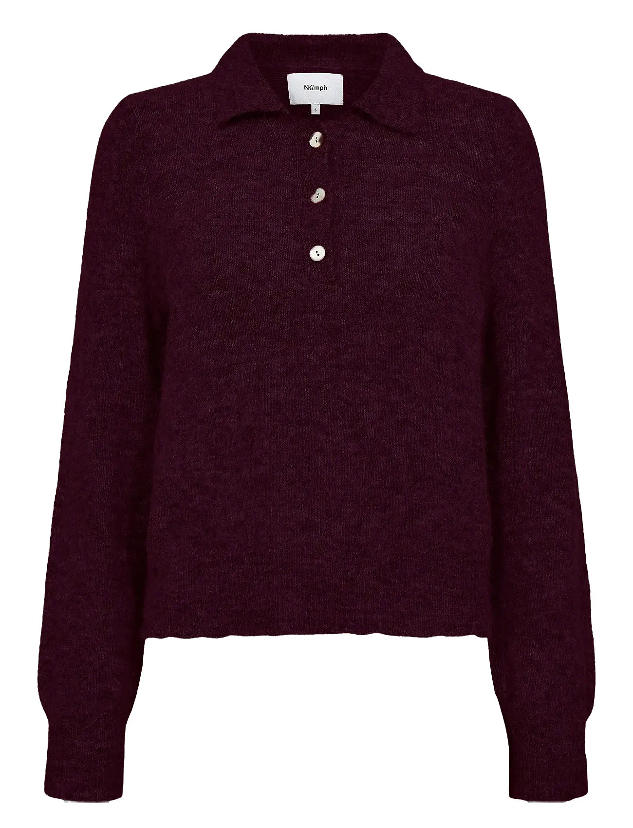 Nümph Nuciara Riette Pullover, XXL, Burgundy, Strik > Trøjer, Dame