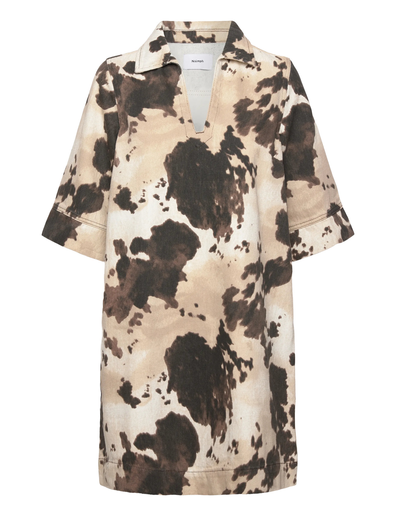 Nuivy Dress Dresses Shirt Dresses Brown Nümph