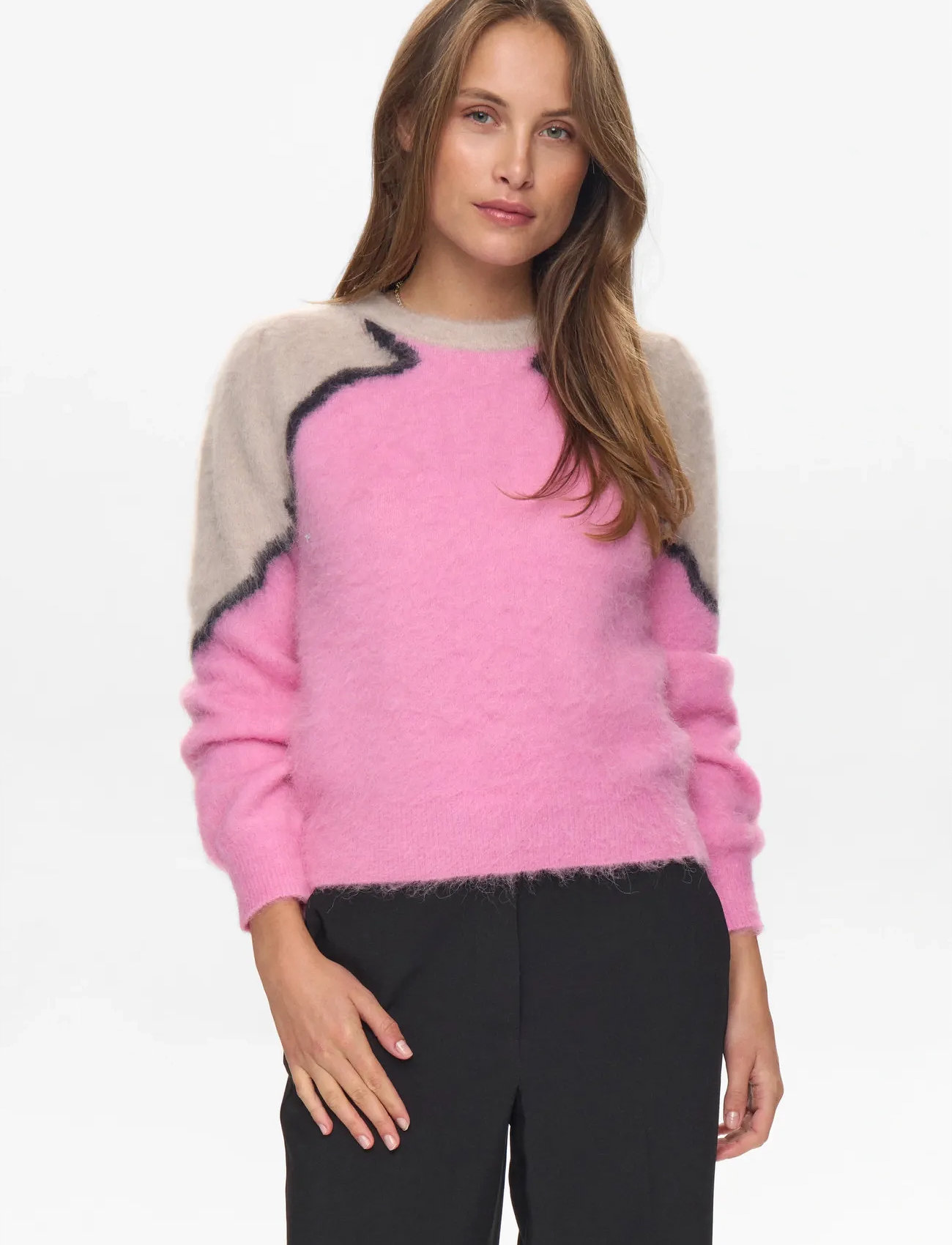 Nümph Numarna Suri Pullover, XXL, Pink, Strik > Trøjer, Dame
