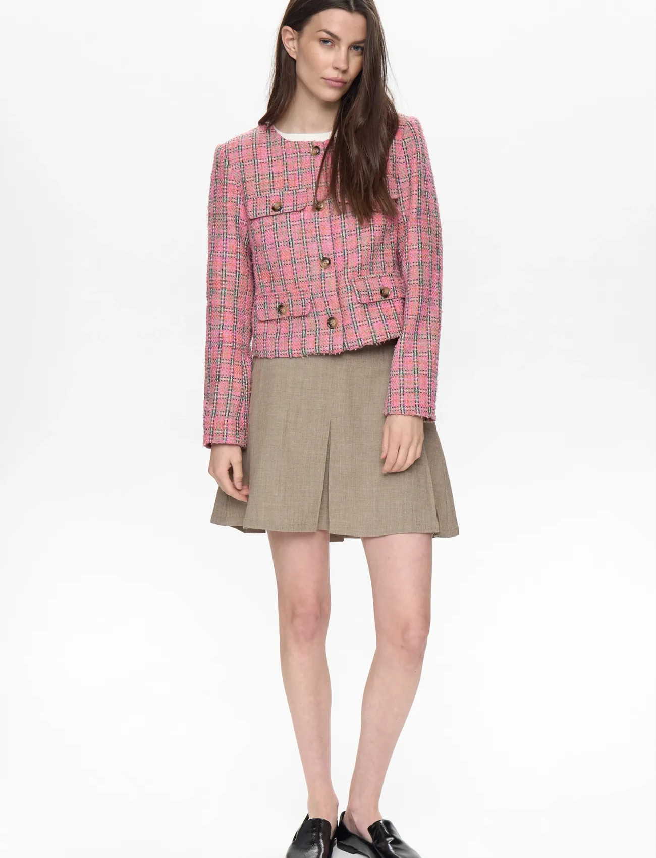 Nümph Nulindsey Jacket, 44, Pink, Blazere > Bouclé Blazere, Dame