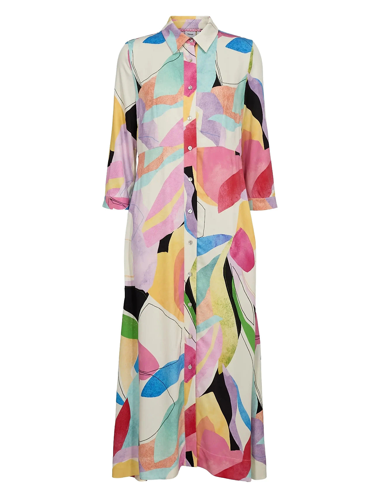 Nümph Nuadeline Dress, 38, Multi/patterned, Kjoler > Maxikjole, Dame
