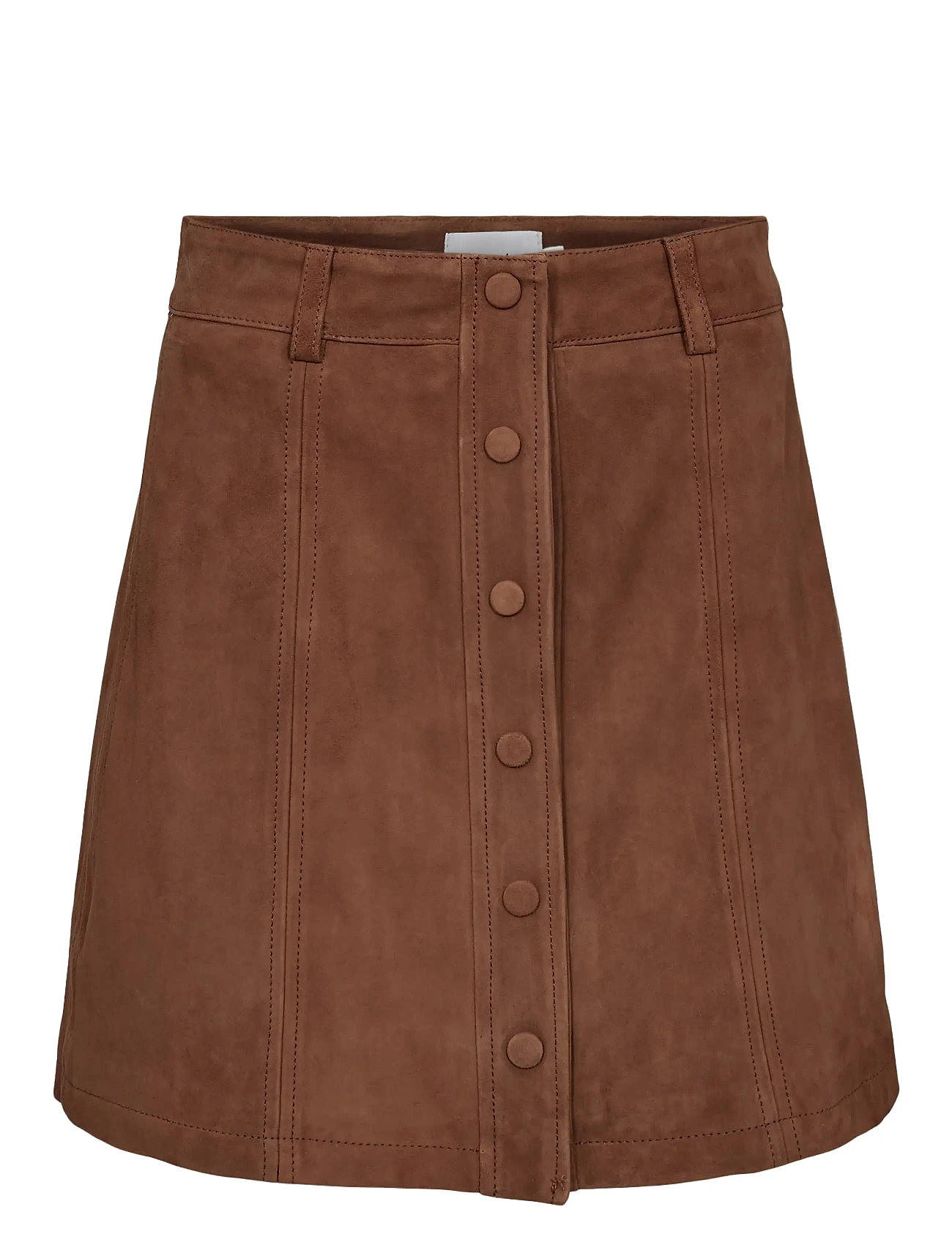 Nümph Nujigga Suede Skirt, 40, Brown, Nederdele > Korte Nederdele, Dame