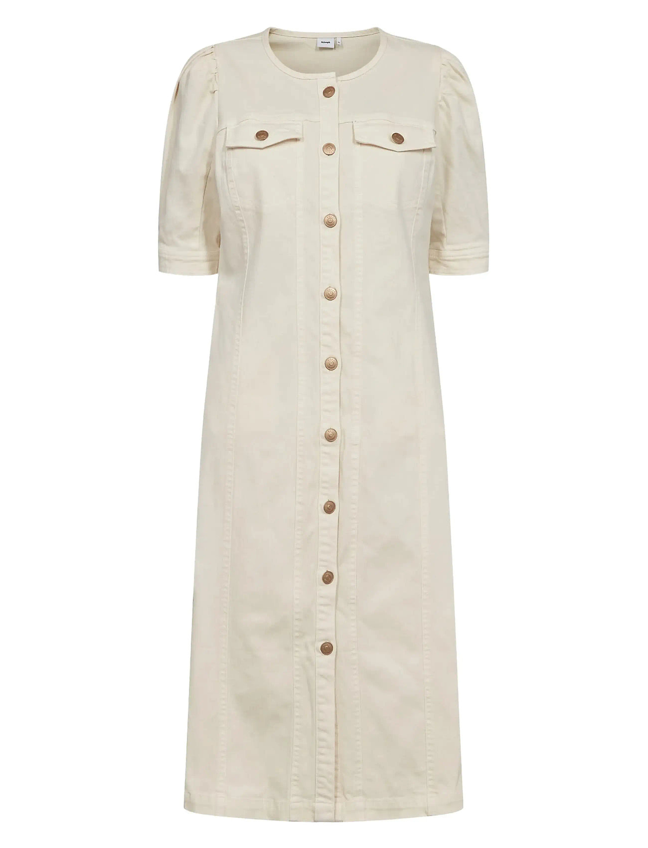 Nümph Nusilva Dress, 44, Cream, Kjoler > Jeans-Kjoler, Dame