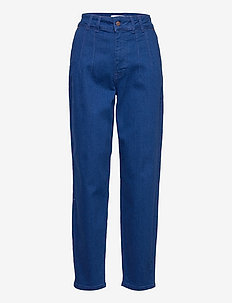 NUSTORMY STR. JEANS - tapered jeans - vintage blue denim
