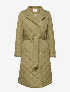 NUDUFFY TRENCHCOAT - spring coats - dried herb