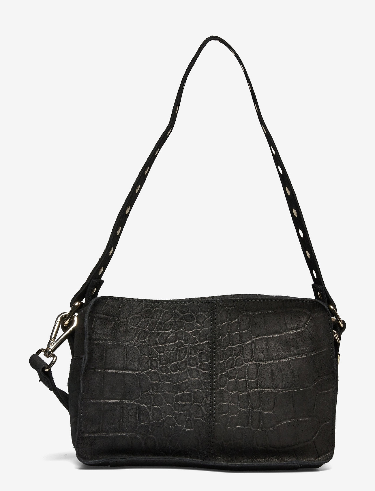 Nunoo Ellie Croco Suede W. Gold - Shoulder bags | Boozt.com