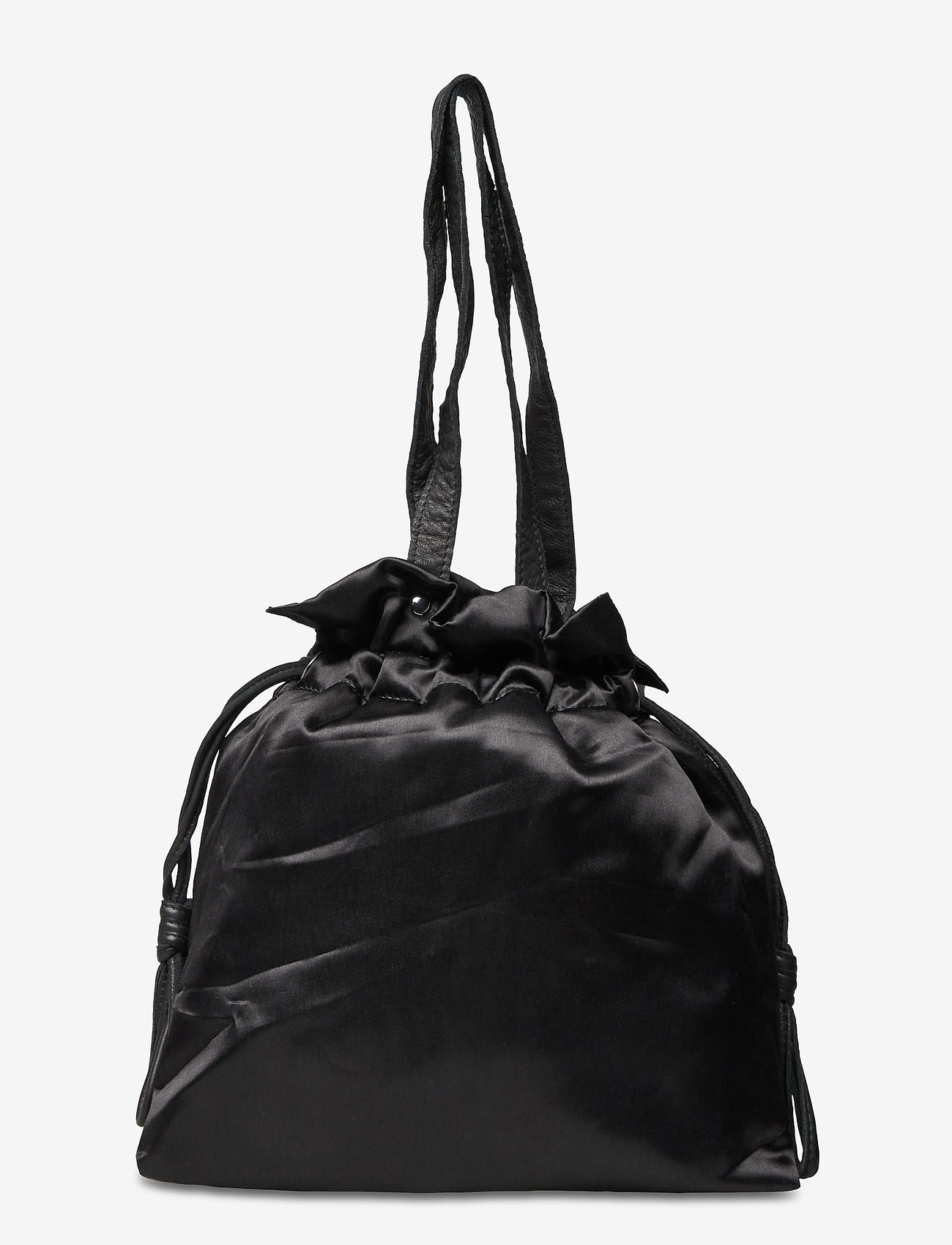 Nunoo - Mini cindy satin - bucket bags - black - 1