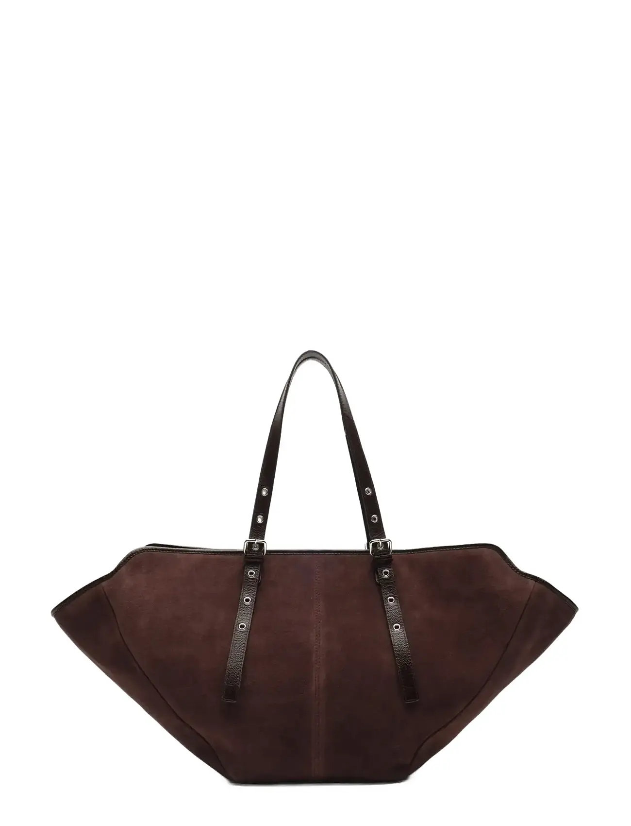 Nunoo Nora Suede Chocolate, One Size, Brown, Tasker > Små Skuldertasker-Crossbody-Tasker, Dame