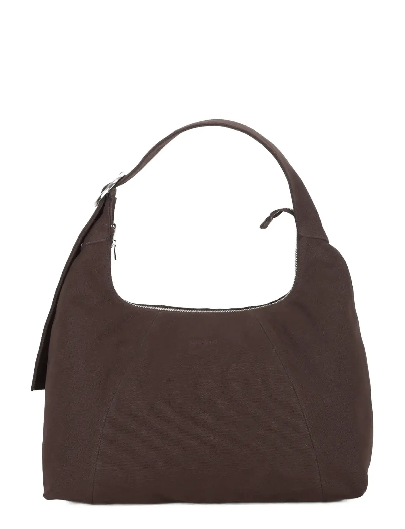 NUNOO Maxi Dandy Buckle Canvas Coffee Braun - One Size - Damen