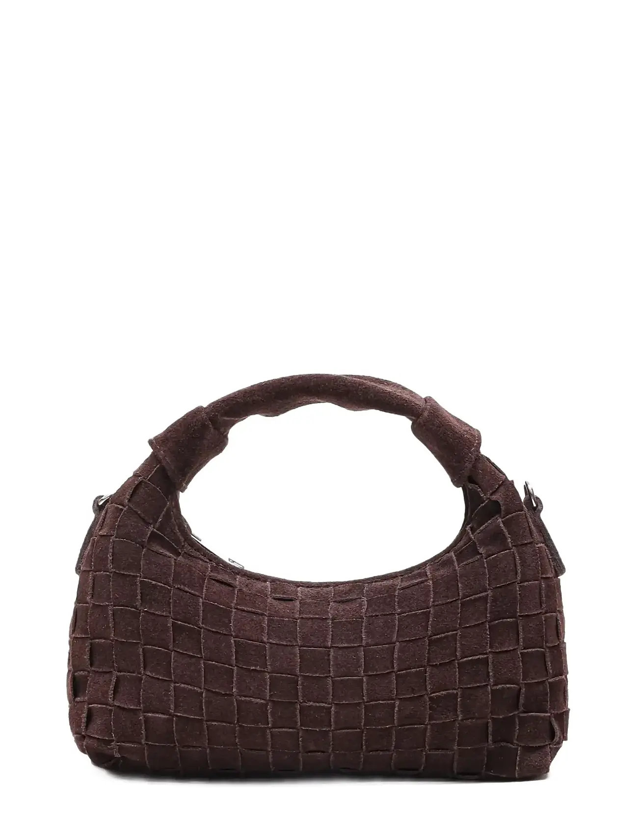 Nunoo Mini Dandy Braided Suede Chocolate, One Size, Brown, Tasker > Tasker Med Tophåndtag, Dame