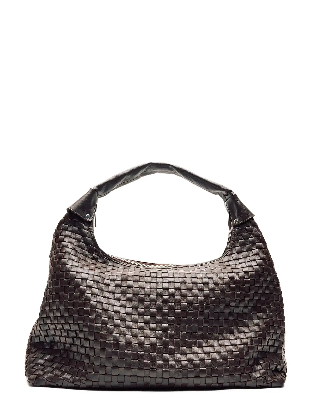 Nunoo Maxi Dandy Braided Mountain Dark Brown, One Size, Brown, Tasker > Små Skuldertasker-Crossbody-Tasker, Dame
