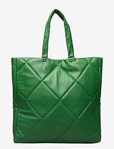 Shopper Silky Padded - tote bags - green