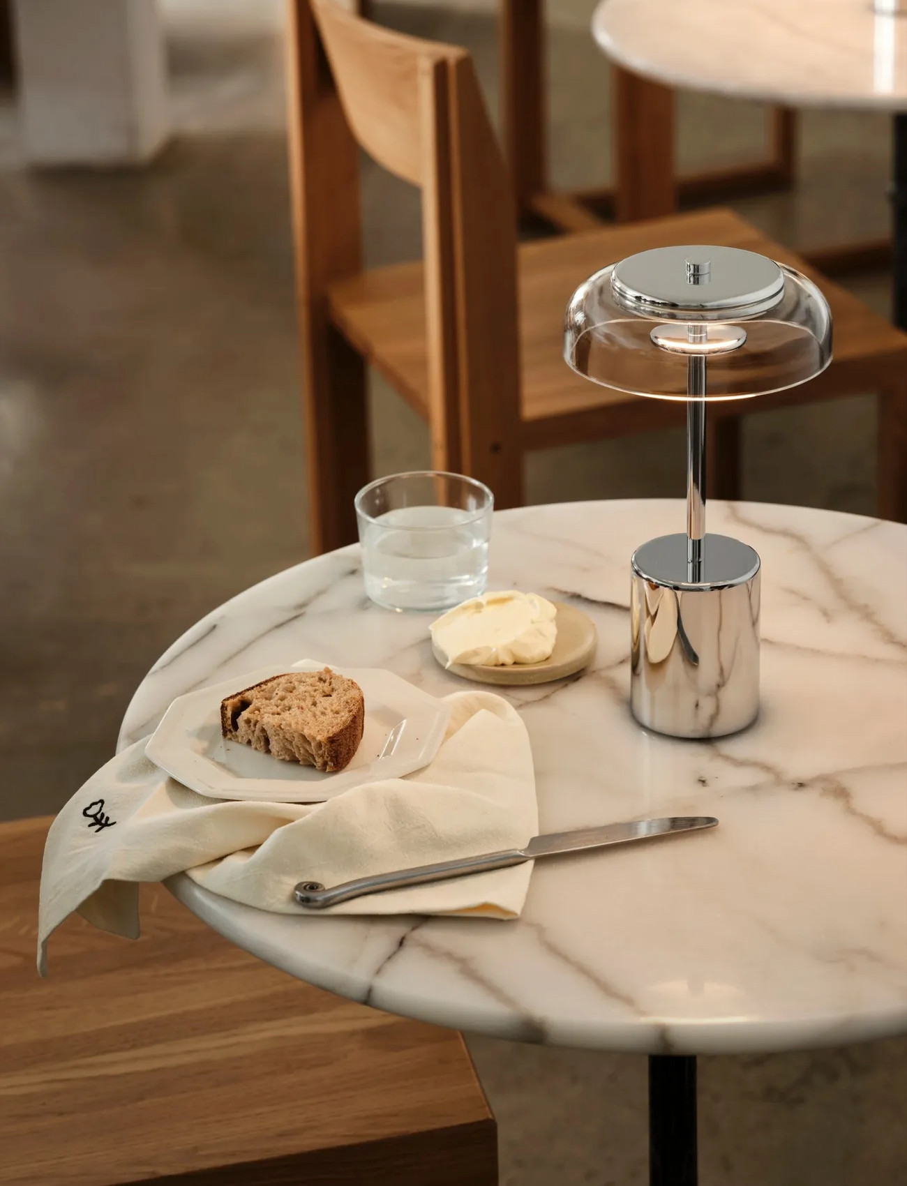 Nuura Blossi Table Mini, Portable, One Size, Silver, Lamper > Bordlamper, Unisex