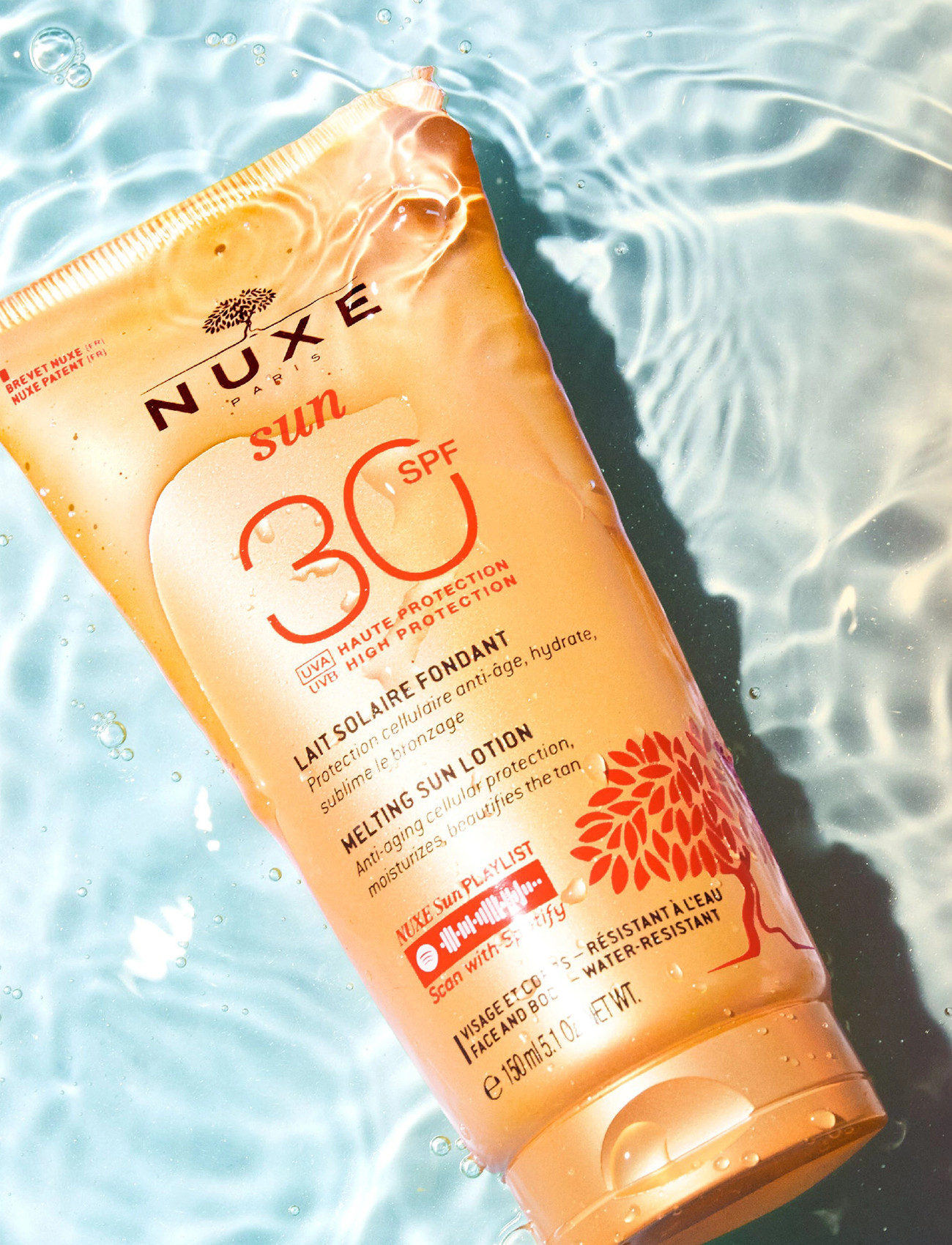 NUXE Sun Lotion Face & Body Spf30 150 ml, 150ml, Nude, Solpleje > Ansigt, Dame