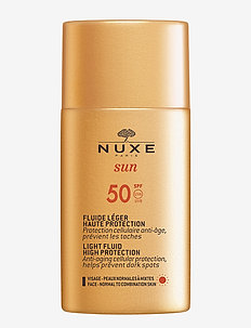 NUXE SUN LIGHT FLUID HIGH PROTECTION SPF 50 - ansikte - clear