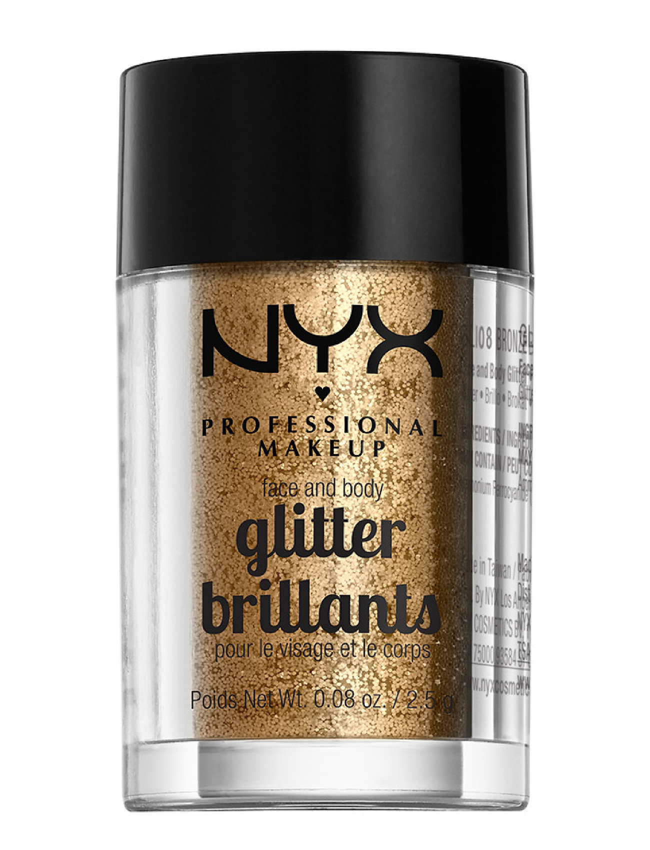 Face & Body Glitter Makeup Ansigt Gold NYX Professional Makeup