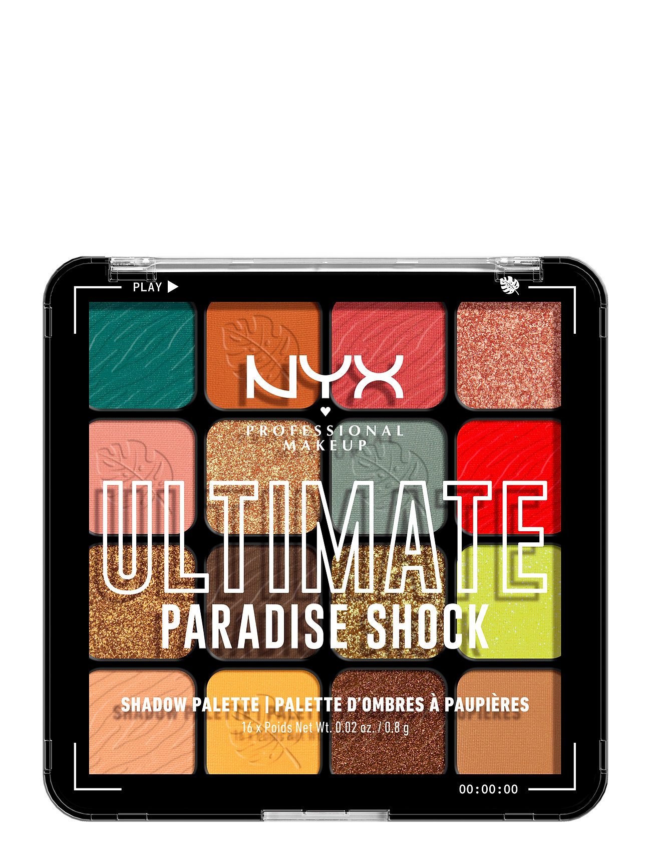 NYX Professional Makeup Ultimate Shadow Palette 16-Pan Paradise Shock Multi/patterned