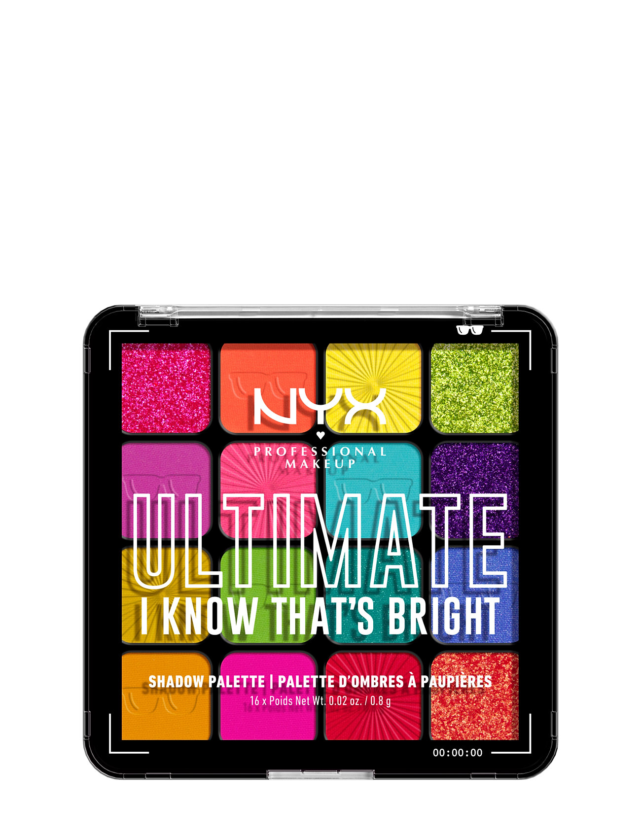 NYX Professional Makeup Ultimate Shadow Palette 16-Pan I Know Thats Bright Multi/patterned