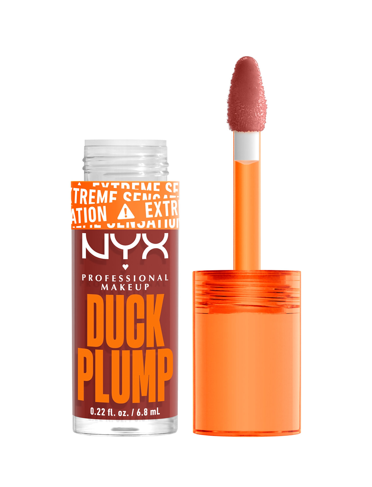 NYX Professional Makeup Nyx Professional Makeup Duck Plump Lip Lacquer 06 Brick Of Time 7ml, 7 ml, Pink, Læber > Plumpers & Fillers, Dame