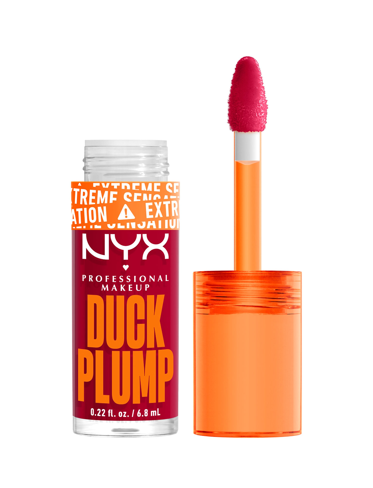 NYX Professional Makeup Nyx Professional Makeup Duck Plump Lip Lacquer 14 Hall Of Flame 7ml, 7 ml, Red, Læber > Plumpers & Fillers, Dame