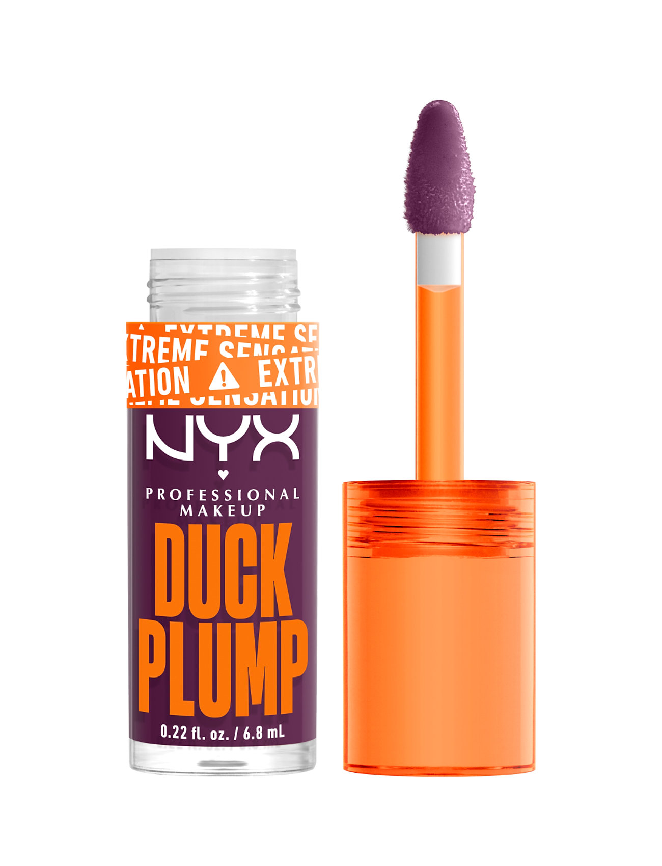 NYX Professional Makeup Nyx Professional Makeup Duck Plump Lip Lacquer 17 Pure Plum-P 7ml, 7 ml, Purple, Læber > Plumpers & Fillers, Dame
