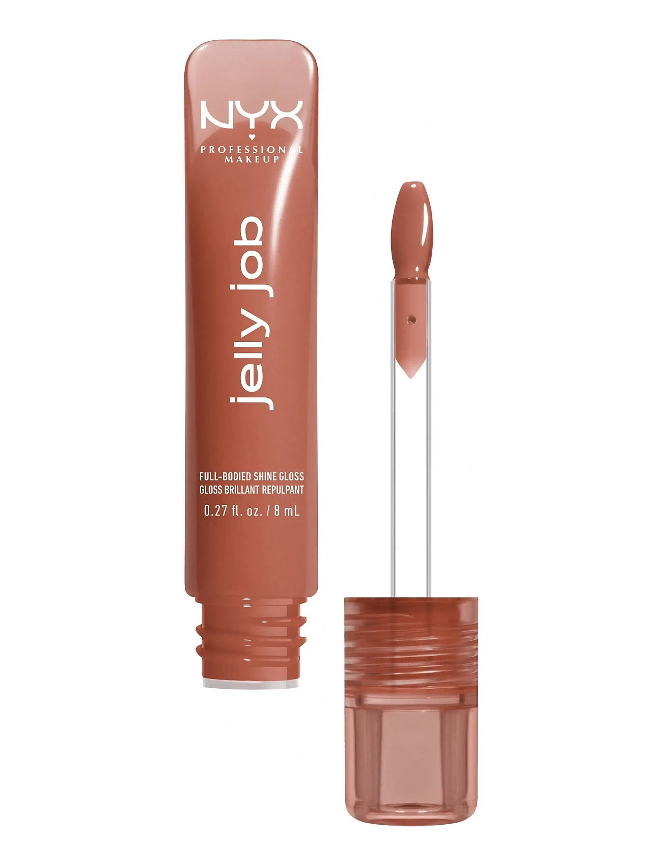 NYX Professional Makeup Nyx Professional Makeup Jelly Job Lip Gloss, 8 ml, Brown, Læber > Lipgloss, Dame