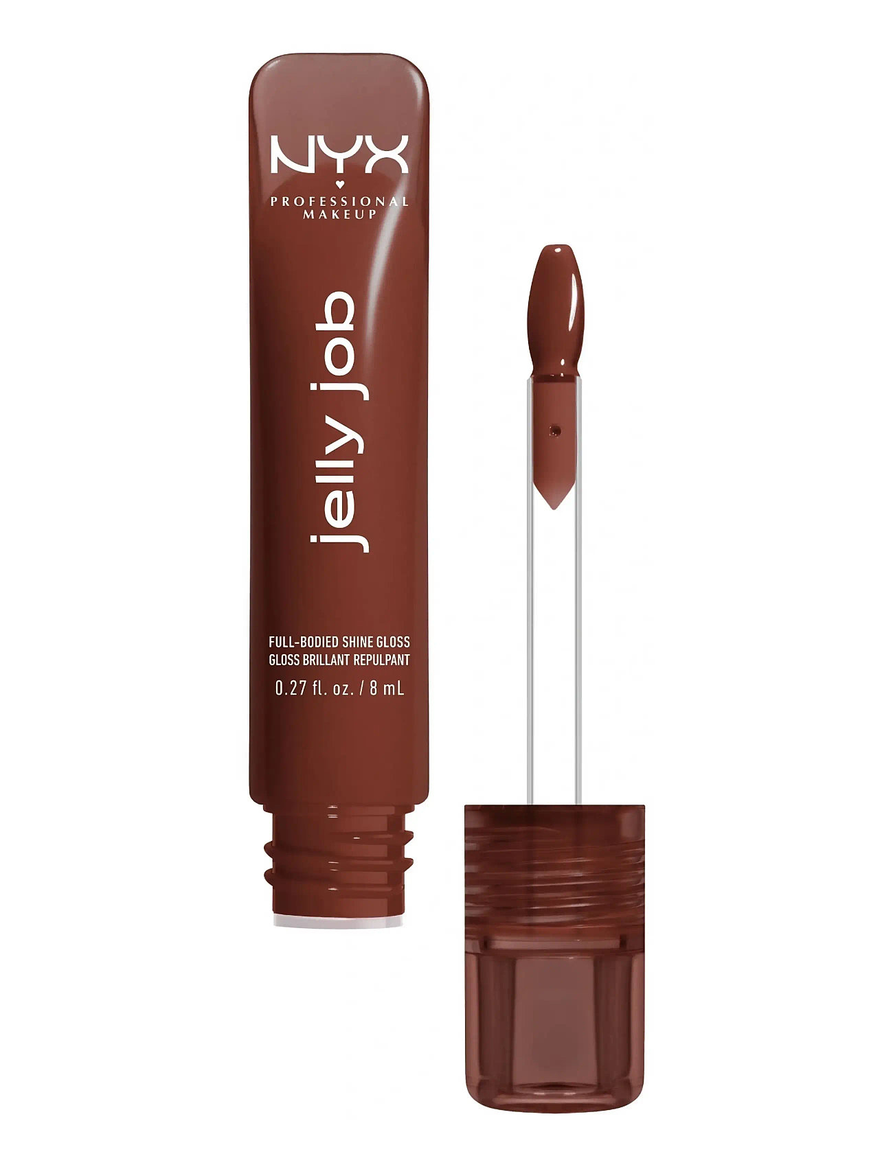 NYX Professional Makeup Nyx Professional Makeup Jelly Job Lip Gloss, 8 ml, Brown, Læber > Lipgloss, Dame