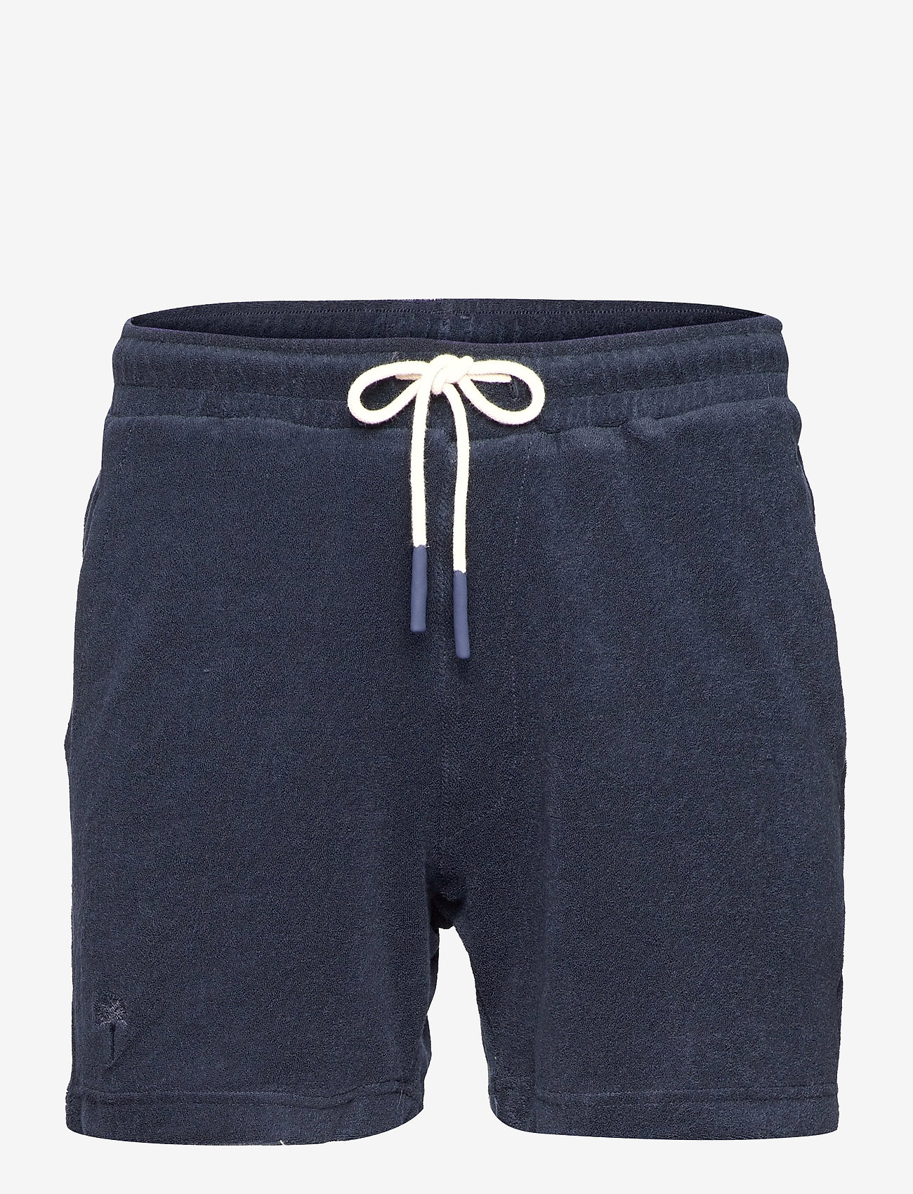 OAS - Navy Terry Shorts - sweat shorts - blue - 0