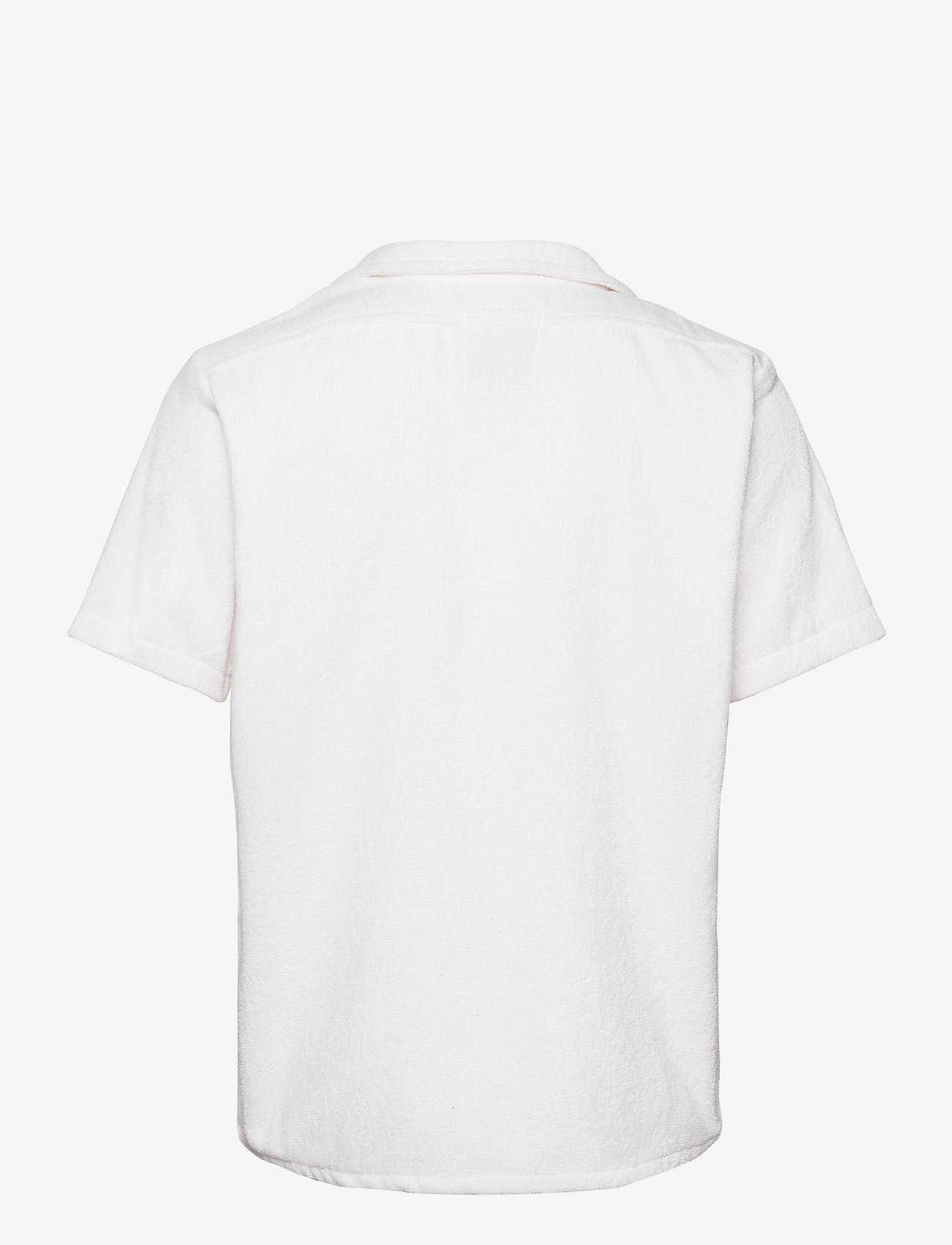 OAS - White Cuba Terry Shirt - basic shirts - white - 1