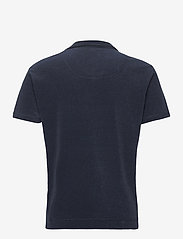 OAS - Solid Navy Terry Shirt - short-sleeved polos - blue - 1