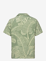 OAS - Banana Leaf Cuba Terry Shirt - basic shirts - green - 1