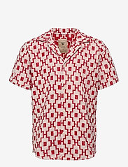 White Machu Cuba Terry Shirt - RED