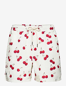 Cherry Swim Shorts - swim shorts - red