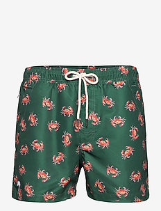 Oh Crab Swim Shorts - swim shorts - green