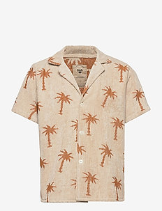 Palmy Cuba Terry Shirt - basic shirts - beige